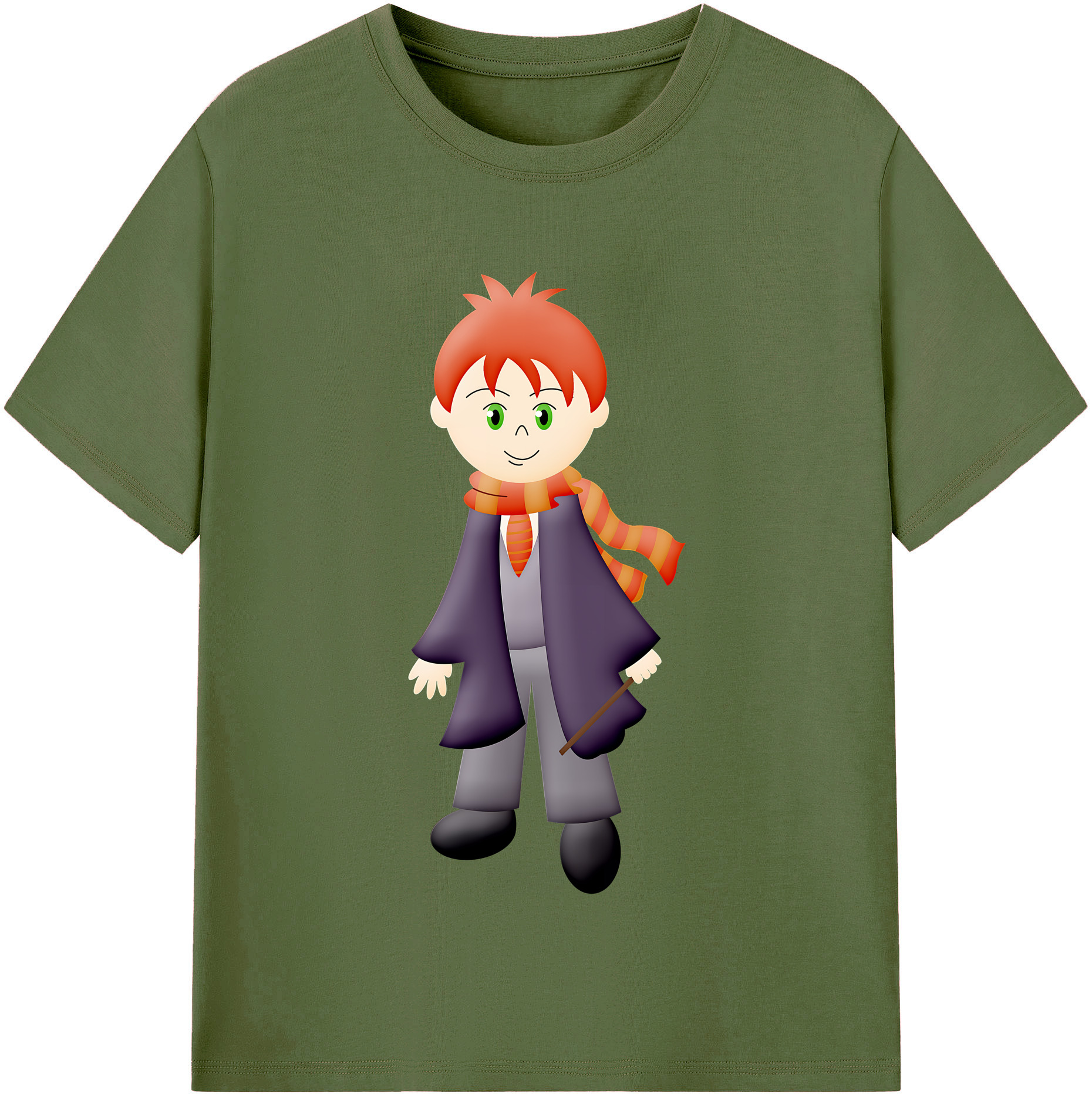 （画像用） Harry Potter ハリー・ポッターシリーズ 綿100％半袖Tシャツ（フロントプリント）